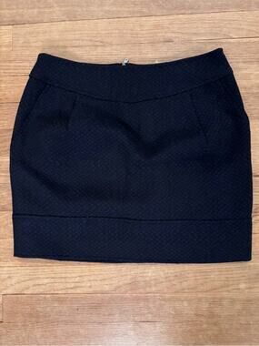 Martin + Osa Women's Black Blue Textured Mini Skirt - Size 6
 b21